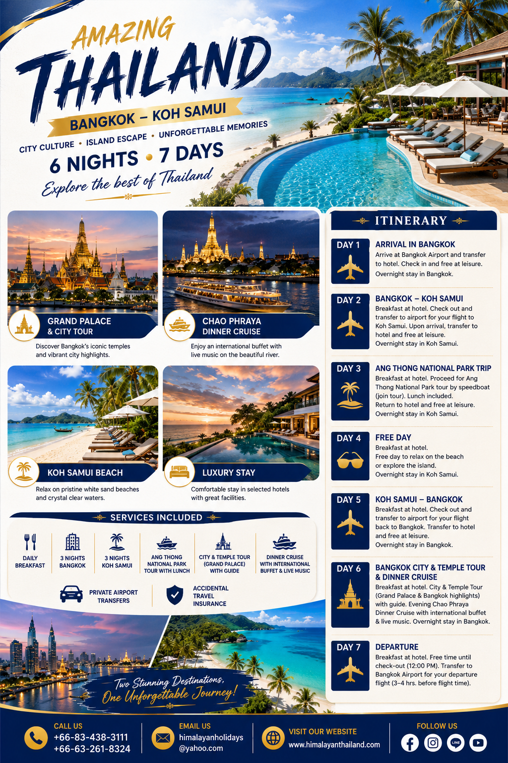 Bangkok Koh Samui Tour package